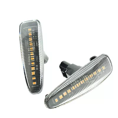 For Mitsubishi Lancer EVO X Mirage Clear Lens Amber LED Signal Side Marker Light • $13.98