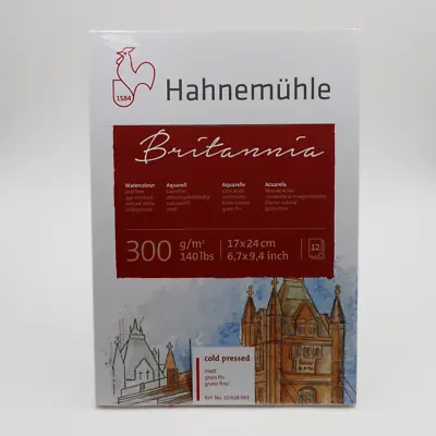 Hahnemühle Britannia Watercolour Block Watercolour Pad - 300gsm 12 Sheets • $14.99