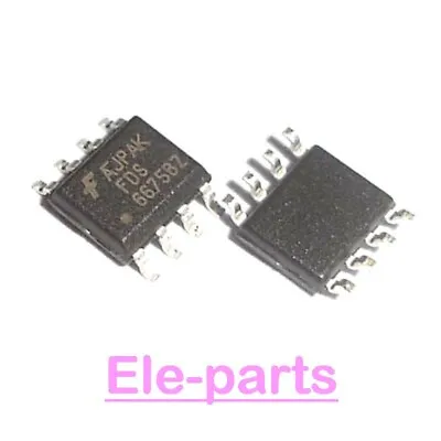 50 PCS FDS6675BZ SOP-8 FDS6675 6675BZ SMD-8 P-Channel Mosfet Transistor Chip • $11.29