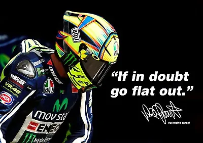 Best Selling Valentino Rossi Poster - Wall Art - Motorcycle Racing Legend #11 • £5.99