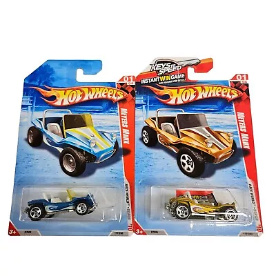 2010 Hot Wheels #177 Race World-Beach MEYERS MANX Blue Variation Chrome5Sp (A10) • $8.95