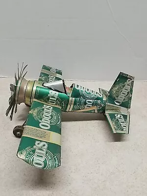 Aluminum Beer Can Handcrafted Hanging Airplane O`Doul`s  Bar Decor Mancave • $41.21