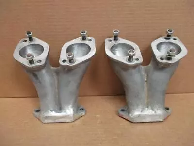 $161.10 • Buy VW Bug Bus Dellorto Weber Solex Dual Carb Intake Manifolds  Dual Port    Ported