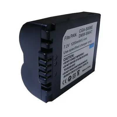 Battery For Panasonic CGA-S006 CGA-S006E CGR-S006E DMW-BMA7 BP-DC5 For Lumix • £9.92