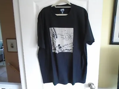 Uniqlo.ut Manga.mickey Mouse.t-shirt.black.large • £8.95