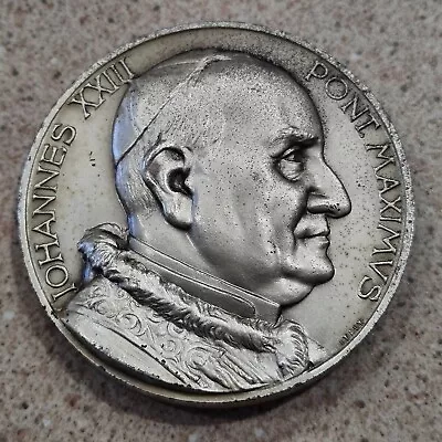 Pope Johannes XXIII Pont Maximus 2nd Vatican Ecumenical Council Medallion- Italy • $37.99