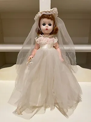 Vintage Madame Alexander Lissy Bride Doll 11  With Original Brides Dress / Veil • $115