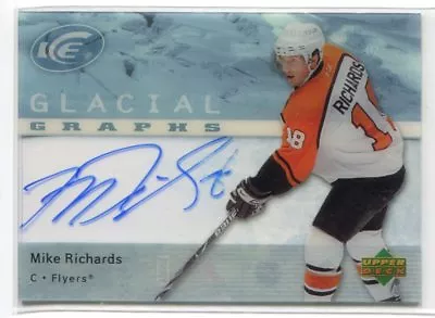 2007-08 Upper Deck Ice Glacial Graphs RI Mike Richards Auto • $9.99