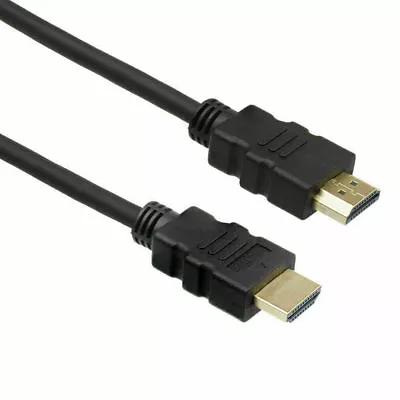 HDMI Cable V1.4 1m 2M 3M - 4M Long Gold Lead LCD Full HDTV 3D PS3 Xbox 360 SKY • £1.59