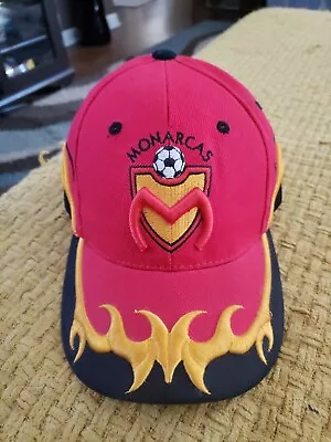 Men's Monarcas Morelia Soccer Red Black Yellow Hat Adjustable • $14.99