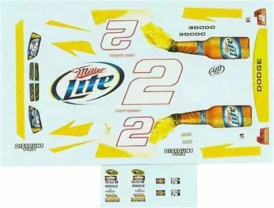 Winscals #2 Miller Vortec 2010-Kurt Busch Nascar Decal • $15