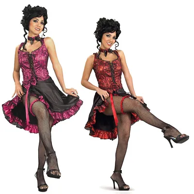 $48.71 • Buy Cancan Burlesque Dancer Costume (Choose Your Color) Girl Western Saloon West