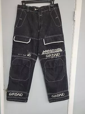 RARE MARITHE FRANCOIS GIRBAUD Taping Jeans Blue Size 36 Inseam 30 Streetwear  • $199.99