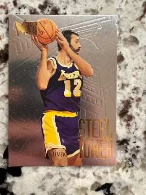 1995-96 Fleer Metal Steel Tower Insert Card Los Angeles Lakers Vlade Divac #2 • $1.99
