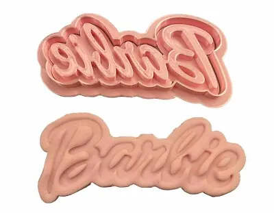 Barbie Cookie Cutter And Stamp - 10cm Baking Unique Gifts 3d Printed • £3