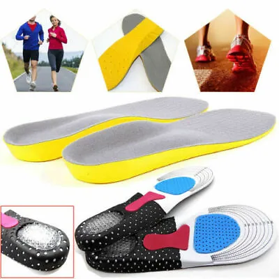 Memory Foam Unisex Orthopaedic Shoe Pads Trainer Foot Feet Comfort Soft Insoles • £3.69