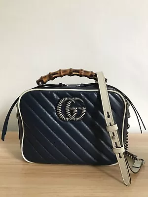 $2490 • Buy Gucci GG Marmont Torchon Top Handle And Cross-Body Leather Handbag