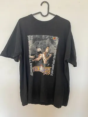 £89.99 • Buy Vintage 2002 Wwf Wwe Wrestlemania X8 The Rock Vs Hulk Hogan Wrestling T-shirt M