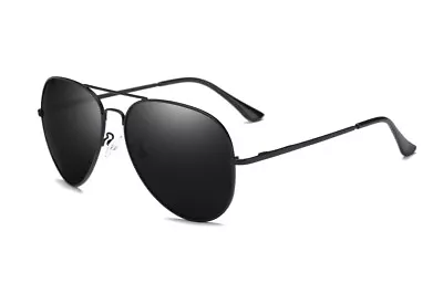 Airforce Pilot Sunglasses Polarised UV 400 Protection Classic Style + Hard Case • $34.50