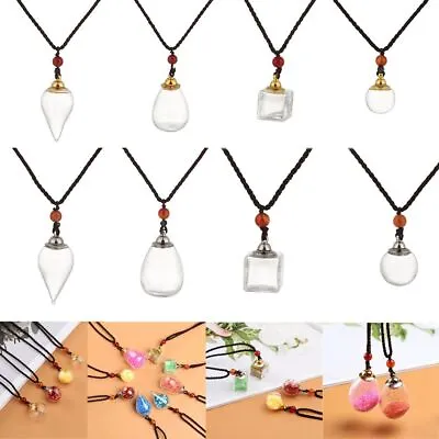 $3.55 • Buy Shape New Trendy Necklace Oil Diffuser Vial Perfume Bottle Pendant Jewelry Gift