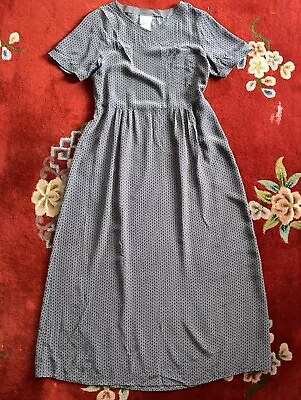 Vintage 1990s Laura Ashley Silk Dress • $25