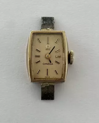 Vintage 10K GF Gold Filled Mechanical Omega Ladies Watch  Repair / Parts • $14