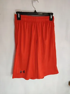 Under Armour Gym Shorts Men's Small Orange Loose Fit - Athletic Shorts • $14