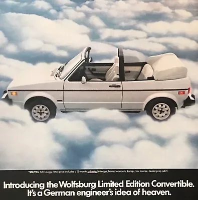 19 Pgs: Ad For 1977 -- 1984 VW RABBIT DASHER SCIROCCO JETTA LIMITED EDITIONS • $18.95