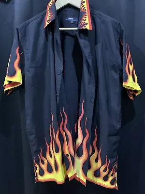 DukeJeans Flamed/Fire Style Shirt - Large - In Great Condition • £29.99