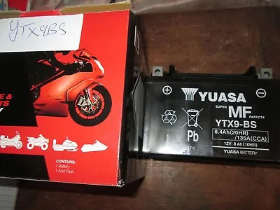 Ytx9bs Yuasa Motorcycle Battery • £79