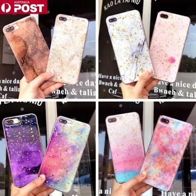 $6.99 • Buy Galaxy Marble Pattern Soft Bling Case Cover For IPhone 6/7/8/Plus/XS/MAX/XR