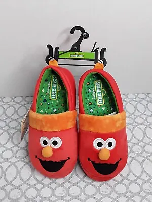 Elmo Toddler Slippers Size XL 11-12 Unisex Red/Green/Orange New W/Tags • $8