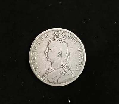 £15 • Buy 1887 Queen Victoria Half Crown British Sterling Silver Coin