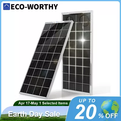 ECO-WORTHY 100W 200W 400W 600W Watt Bifacial Solar Panel Kit &Tracking Bracket • $2999.99