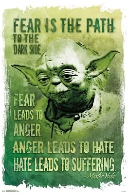 STAR WARS YODA - PATH TO THE DARKSIDE POSTER - 22x34 - 15815 • $11.50