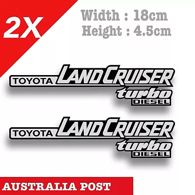 Toyota Land Cruiser Turbo Diesel 4X4 4WD  Hilux Toyota Logo Decal Stickers • $7