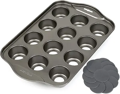 Shekure 12 Cups Mini Cheesecake Pan Springform PanBundt Cake Pan，Baking Dishes • $26.24