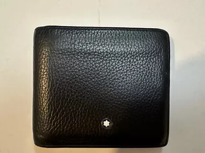 MONT BLANC Men's Leather Wallet - 6cc (14548) • $120