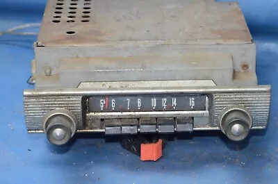 Vtg 1956 Ford Mainline Push Button AM Radio Dial Knob Bezel OEM 6FB Fairlane • $125