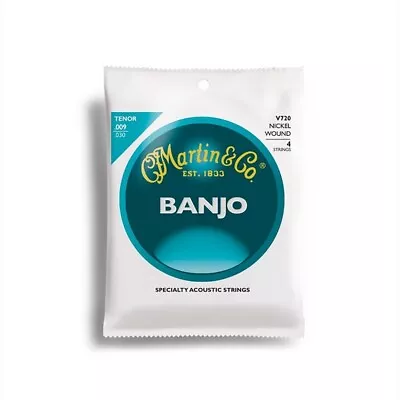 Martin V720 Vega Banjo Strings Nickel/Steel Alloy 4-String Tenor 9-30 • $3.99