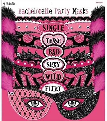 Bachelorette  Hens Night Party Supplies Team Bride Masks (Pack Of 6) • $9.95