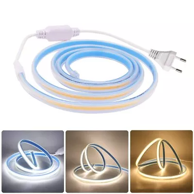 AC 220V 280LEDs High Density LED Tape RA90 IP67 Waterproof COB LED Strip Light • $36.55