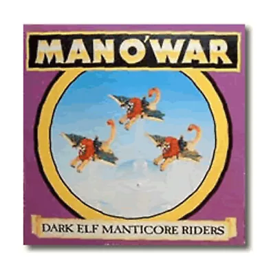 Games Workshop Man O' War Dark Elf Manticore Riders SW • $39.95