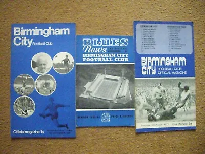 £1.80 • Buy Birmingham City V Huddersfield Town 3 Programmes 