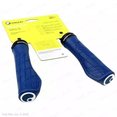 Ergon GA3-S Ergonomic Lock-On Gravel MTB Handlebar Bike Grips Nightrider Blue • $29.95