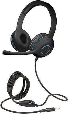 Cyber Acoustics AC-5002 3.5mm Stereo Headset With Noise Canceling Microphone • $15