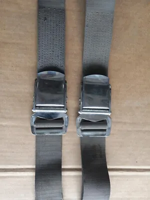 Vintage Olive Drab Seat Belt Pair-Jeep Military Vehicle? • $95