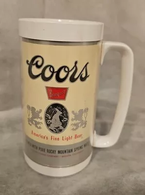 Vintage Coors  Beer Thermo-Serv Insulated Plastic Mug Made In USA • $19.99