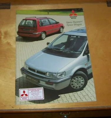 MITSUBISHI SPACE RUNNER SPACE WAGON SALES BROCHURE Sept 1993 UK Issue • $5.05