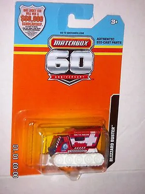 MATCHBOX 2013  Blizzard Buster  60th ANNIVERSARY  SCHOLARSHIP CARD  1:64  (DR) • $3.95